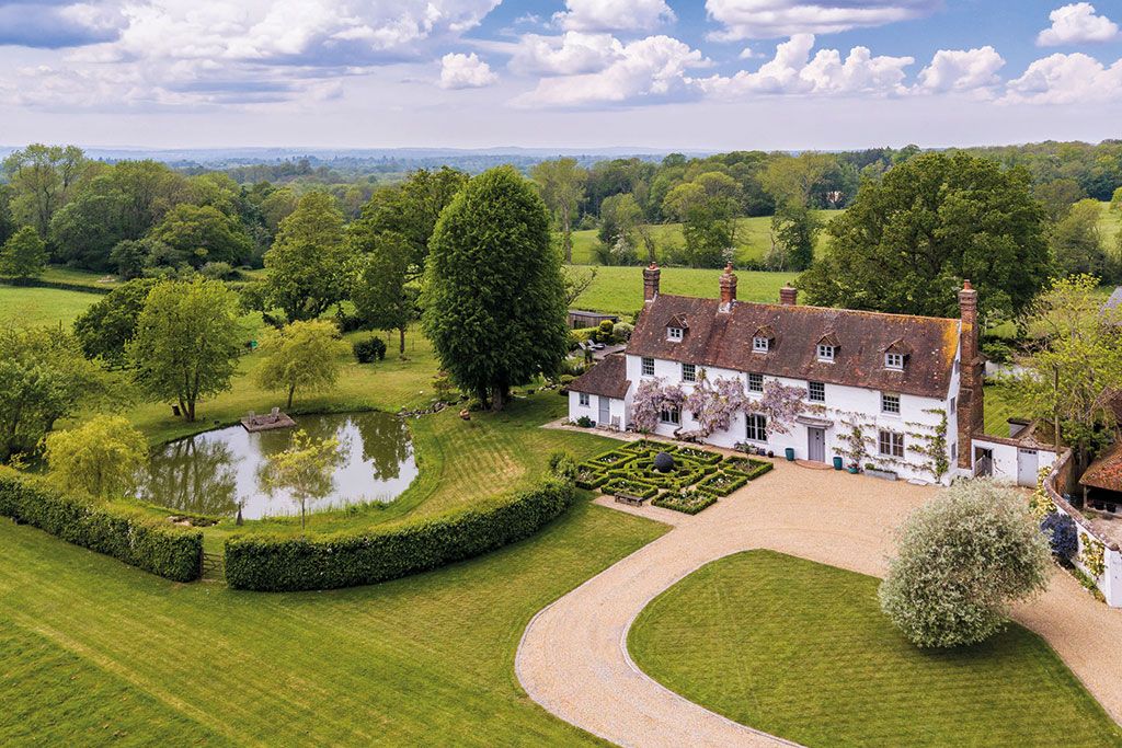 Maisons à vendre avec étangs fauniques : Tinley Lodge, Shipbourne, Tonbridge, Kent